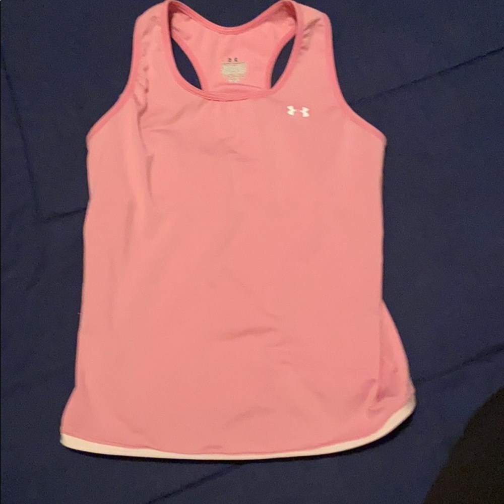 🔥3/$15 Women's Under Armour racerback tank - dusty rose